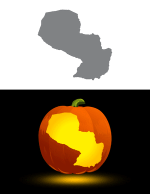 Paraguay Pumpkin Stencil