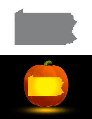 Pennsylvania Pumpkin Stencil