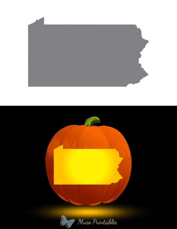 Pennsylvania Pumpkin Stencil