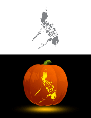 Philippines Pumpkin Stencil