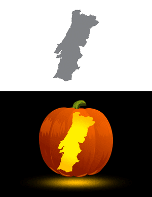 Portugal Pumpkin Stencil