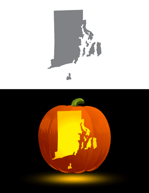 Rhode Island Pumpkin Stencil