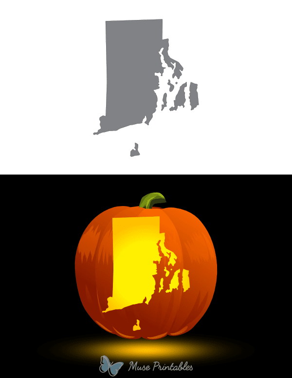 Rhode Island Pumpkin Stencil
