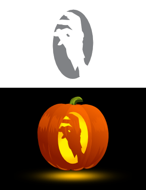 Scary Hand Pumpkin Stencil