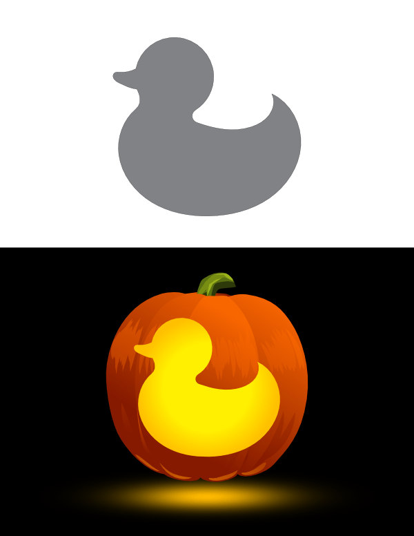 Donald Duck Pumpkin Stencil