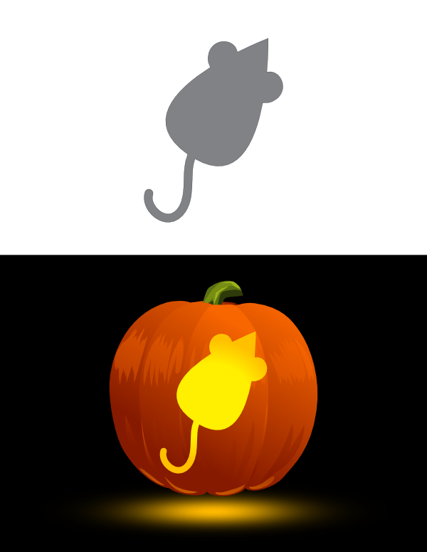 Rat Pumpkin Stencil