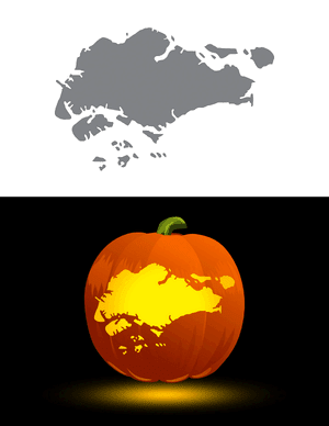 Singapore Pumpkin Stencil