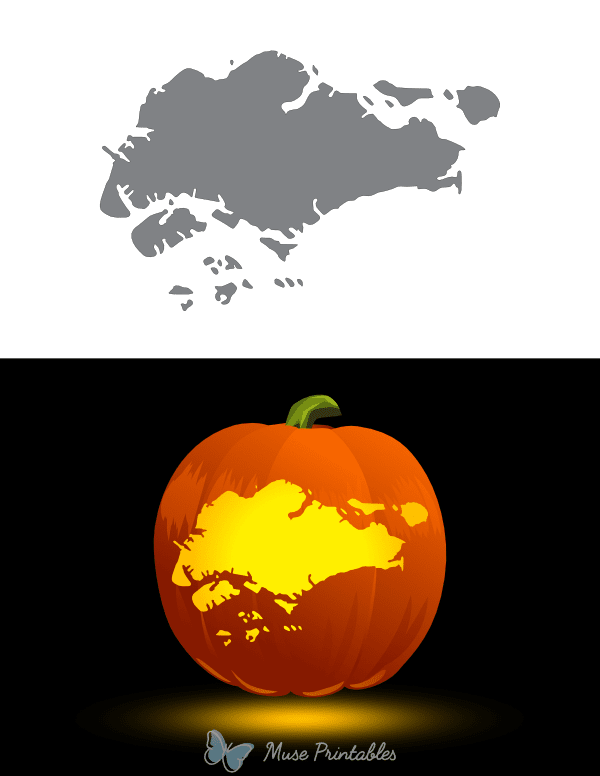 Singapore Pumpkin Stencil