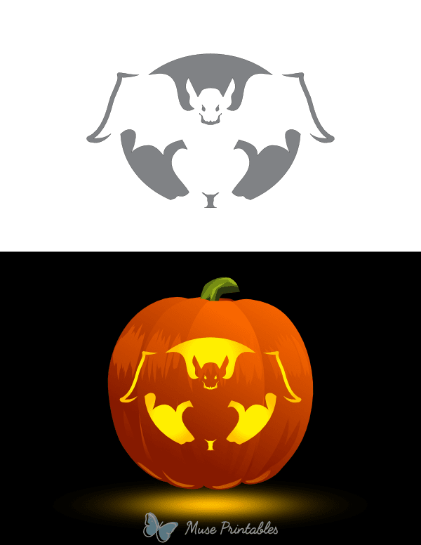 Sinister Gargoyle Pumpkin Stencil