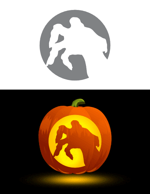 Sinister Hand Pumpkin Stencil