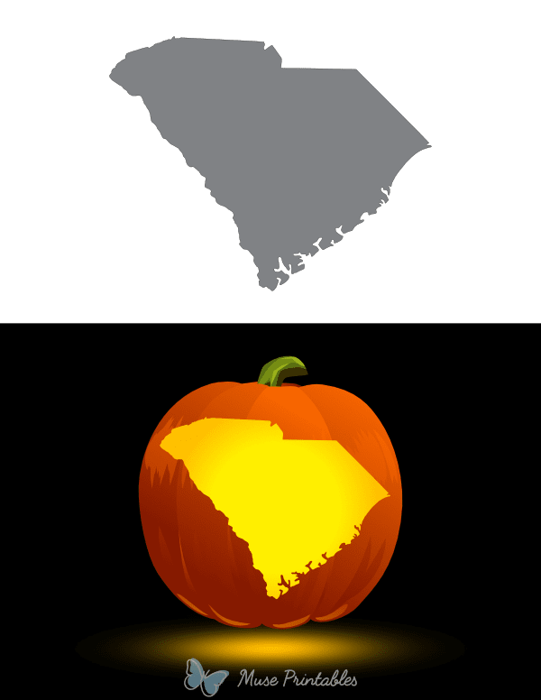South Carolina Pumpkin Stencil