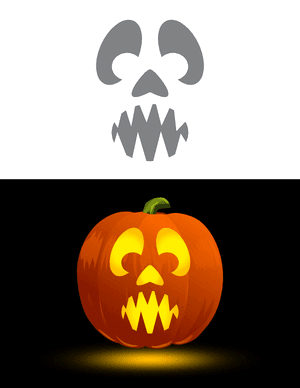 Spooky Pumpkin Stencil