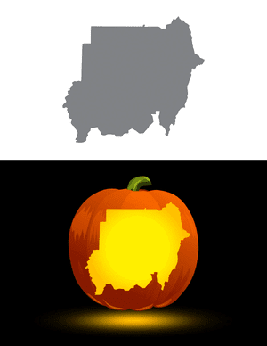 Sudan Pumpkin Stencil