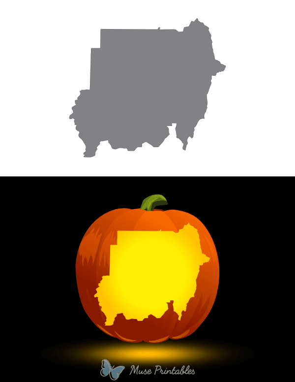 Sudan Pumpkin Stencil