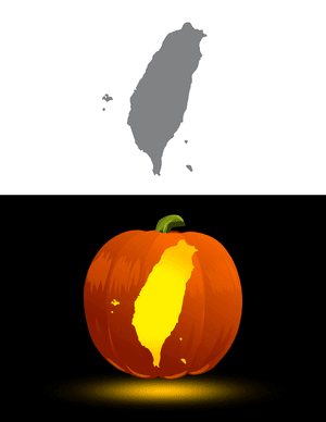 Taiwan Pumpkin Stencil