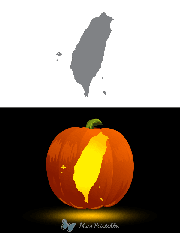 Taiwan Pumpkin Stencil