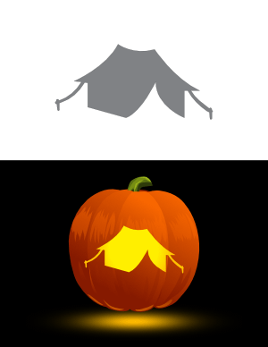 Tent Pumpkin Stencil