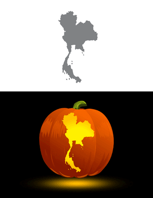 Thailand Pumpkin Stencil