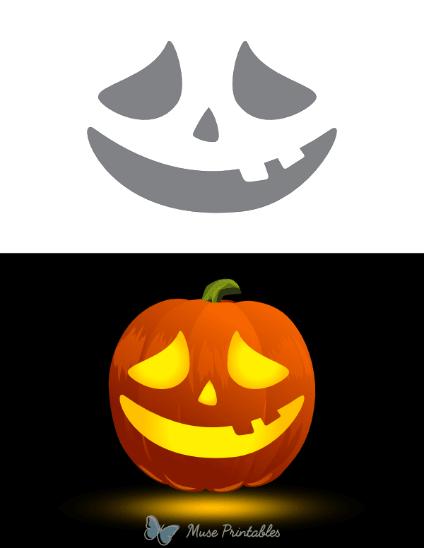 Toothy Smile Pumpkin Stencil