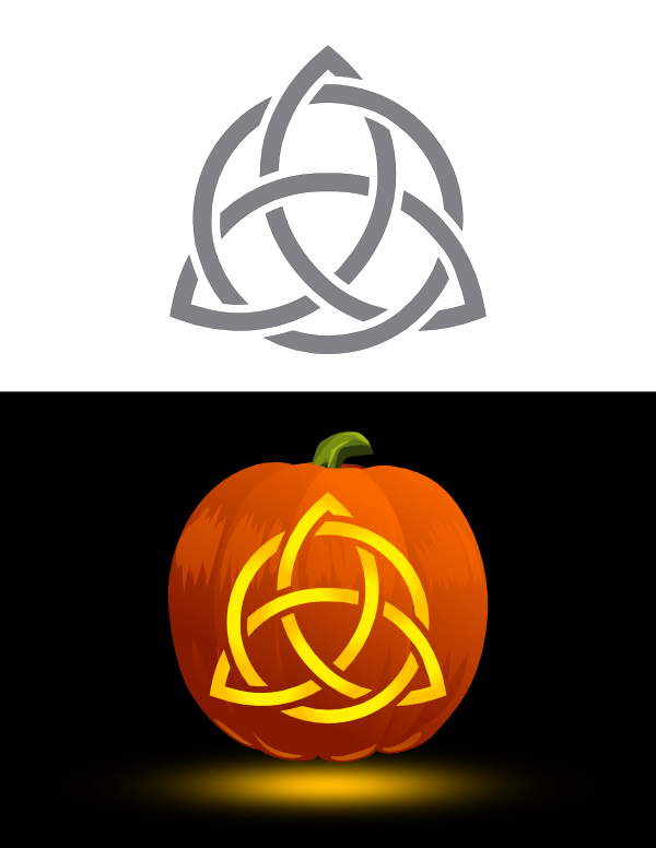 Triquetra Pumpkin Stencil