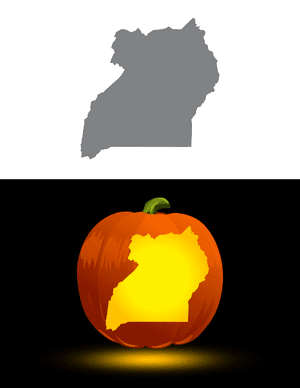 Uganda Pumpkin Stencil