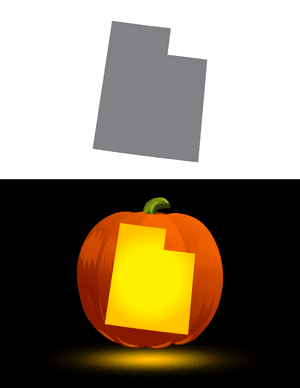 Utah Pumpkin Stencil