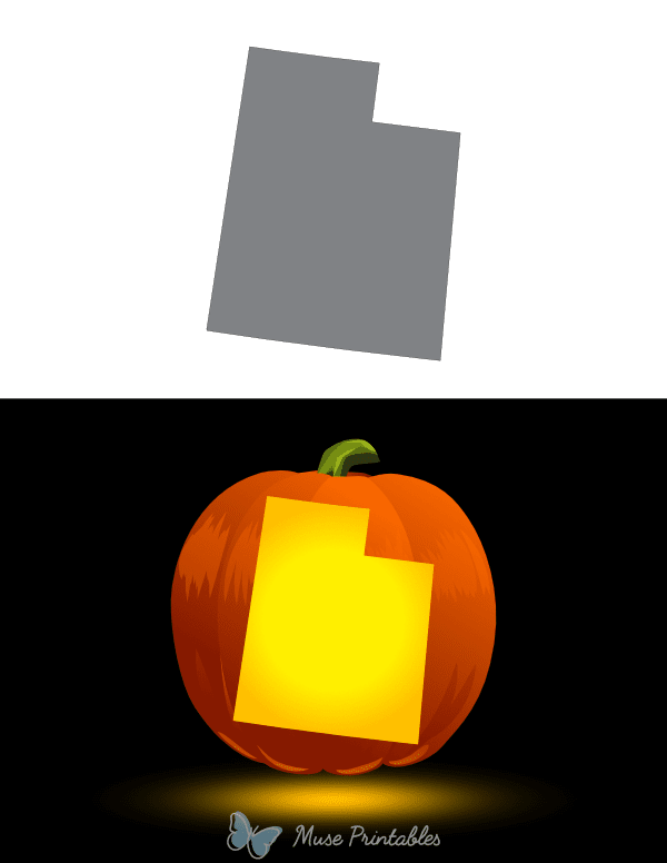 Utah Pumpkin Stencil