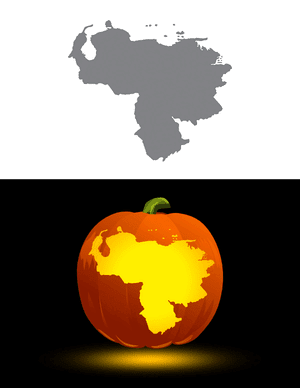 Venezuela Pumpkin Stencil