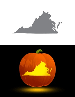 Virginia Pumpkin Stencil