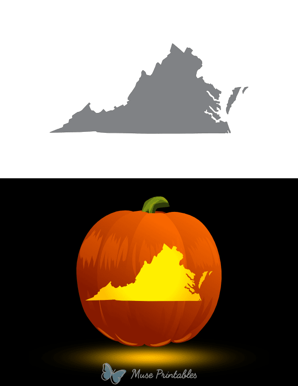 Virginia Pumpkin Stencil