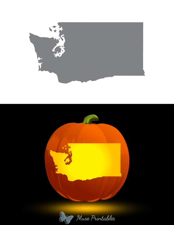 Washington Pumpkin Stencil