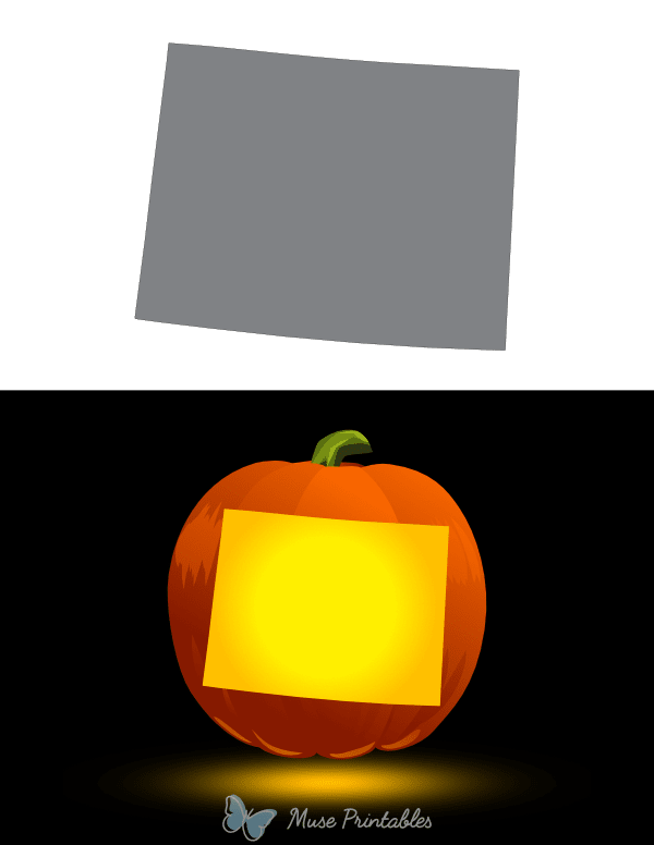 Wyoming Pumpkin Stencil