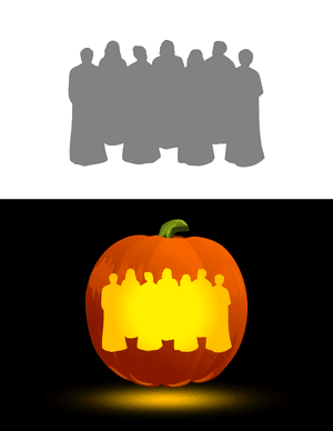 Youth Choir Pumpkin Stencil