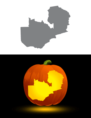 Zambia Pumpkin Stencil