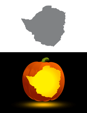 Zimbabwe Pumpkin Stencil