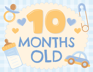 10 Months Old Baby Boy Milestone Sign
