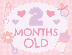 2 Months Old Baby Girl Milestone Sign
