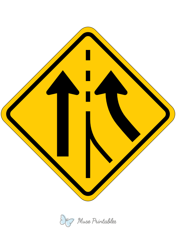 Added Right Lane Sign