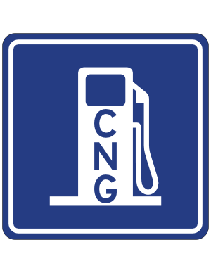 Alternative Fuel Cng Service Sign
