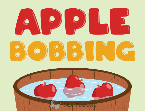 Apple Bobbing Sign