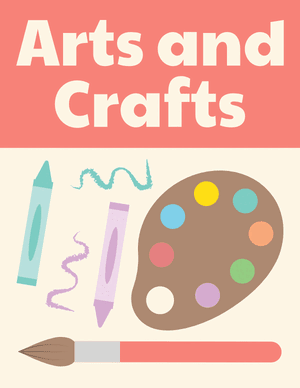 Arts and Crafts Classroom Center Sign