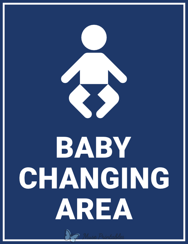 Baby Changing Area Sign