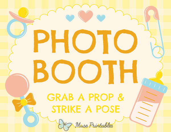 Baby Shower Photo Booth Sign