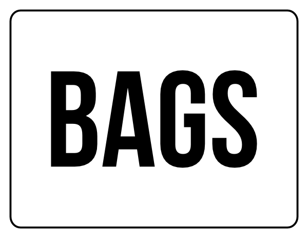 Bags Yard Sale Sign