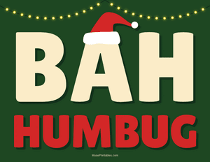 Bah Humbug Sign