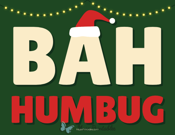 Bah Humbug Sign