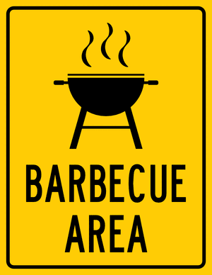 Barbecue Area Sign