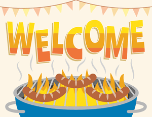 BBQ Welcome Sign