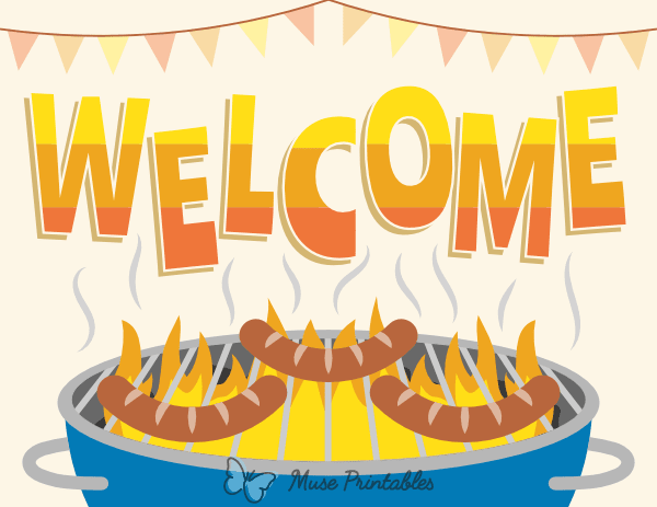BBQ Welcome Sign