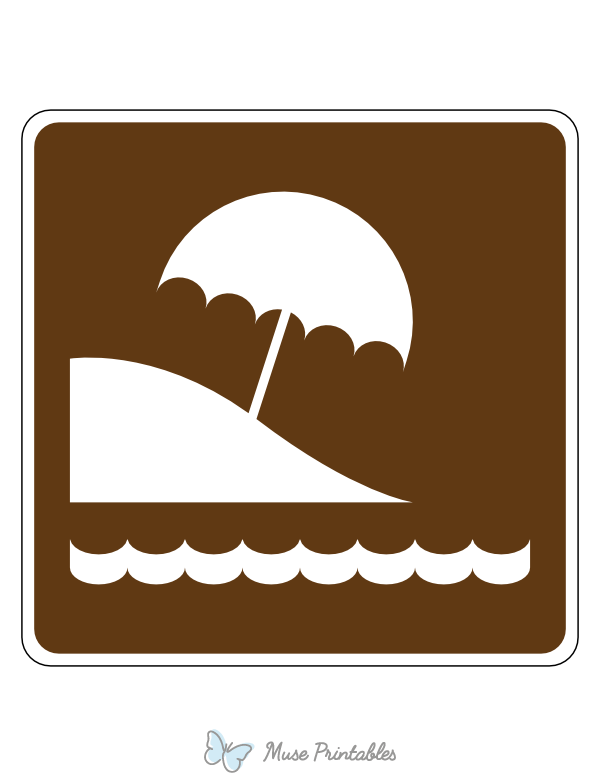 Beach Campground Sign